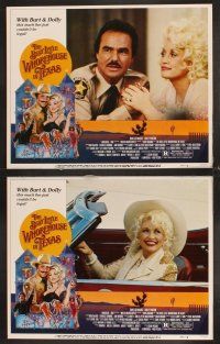4m120 BEST LITTLE WHOREHOUSE IN TEXAS 8 LCs '82 Burt Reynolds, Dolly Parton, Dom DeLuise!