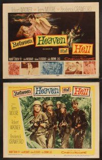 4m121 BETWEEN HEAVEN & HELL 8 LCs '56 Robert Wagner, Terry Moore, Broderick Crawford, Buddy Ebsen!