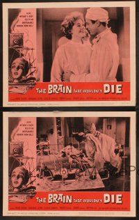 4m797 BRAIN THAT WOULDN'T DIE 6 LCs '62 Herb Evers keeps Virginia Leith alive without a body!