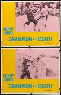 4m167 CHAMPION OF DEATH 8 LCs '76 great images of tough Sonny Chiba, Japanese!