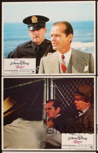 4m881 CHINATOWN 5 LCs '74 great images of Jack Nicholson & Faye Dunaway, Roman Polanski!
