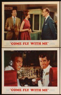 4m180 COME FLY WITH ME 8 LCs '63 Dolores Hart, Hugh O'Brian, Karl Boehm, Pamela Tiffin!