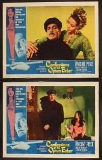 4m735 CONFESSIONS OF AN OPIUM EATER 7 LCs '62 Vincent Price, Linda Ho needs a fix!