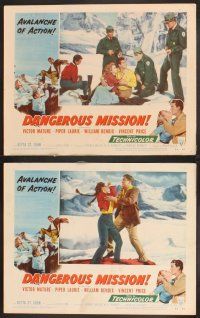 4m802 DANGEROUS MISSION 6 LCs '54 Victor Mature, Piper Laurie, an avalanche of action!