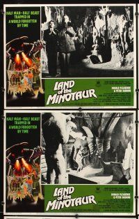 4m202 DEVIL'S MEN 8 LCs '77 Land of the Minotaur, Robert Tanenbaum fantasy monster border art!