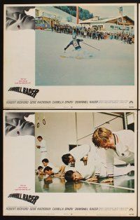 4m213 DOWNHILL RACER 8 LCs '69 Robert Redford, Camilla Sparv, great skiing images!