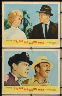 4m318 IT'S A MAD, MAD, MAD, MAD WORLD 8 LCs '64 Spencer Tracy, Mickey Rooney, Milton Berle!
