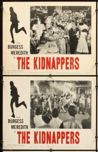 4m348 KIDNAPPERS 8 LCs '64 Burgess Meredith, Olivia Cenizal, William Phipps!