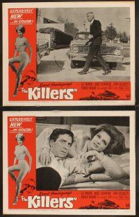 4m351 KILLERS 8 LCs '64 Don Siegel, Hemingway, Lee Marvin, sexy Angie Dickinson, Reagan!