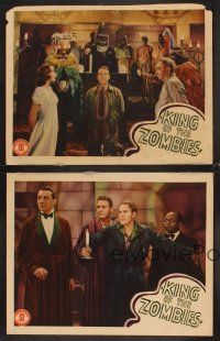 4m828 KING OF THE ZOMBIES 6 LCs '41 Dick Purcell & Joan Woodbury, Mantan Moreland, horror!