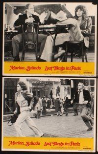 4m367 LAST TANGO IN PARIS 8 int'l LCs '73 Marlon Brando, Maria Schneider, Bernardo Bertolucci!