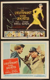 4m378 LIEUTENANT WORE SKIRTS 8 LCs '56 sexy officer Sheree North in uniform, Tom Ewell!