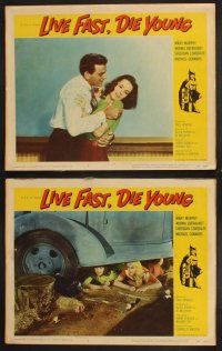 4m756 LIVE FAST DIE YOUNG 7 LCs '58 Norma Eberhardt, Mike Connors attacking Mary Murphy!