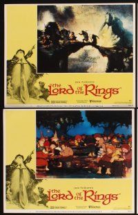 4m389 LORD OF THE RINGS 8 LCs '78 Ralph Bakshi cartoon from classic J.R.R. Tolkien novel!