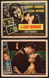 4m390 LOST MOMENT 8 LCs '47 cool images of Susan Hayward & Bob Cummings in spooky house!