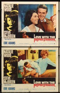 4m394 LOVE WITH THE PROPER STRANGER 8 LCs '64 romantic images of Natalie Wood & Steve McQueen!