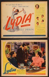 4m400 LYDIA 8 LCs '41 Alan Marshal, Joseph Cotton, cool images of pretty Merle Oberon in title role!