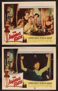 4m406 MAGIC FACE 8 LCs '51 Luther Adler as Hitler slain in love nest after champagne party!