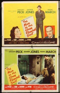 4m415 MAN IN THE GRAY FLANNEL SUIT 8 LCs '56 Gregory Peck, Jennifer Jones, Fredric March!