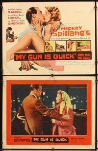 4m455 MY GUN IS QUICK 8 LCs '57 Mickey Spillane, introducing Robert Bray as Mike Hammer!