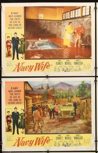 4m465 NAVY WIFE 8 LCs '56 Joan Bennett is a Navy Wife in the land of Geisha Girls!