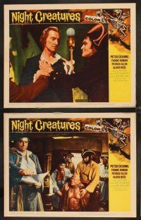 4m472 NIGHT CREATURES 8 LCs '62 Hammer horror, Peter Cushing Yvonne Romain!