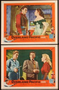 4m841 OVERLAND PACIFIC 6 LCs '54 railroad man Jock Mahoney w/sexy Peggie Castle!