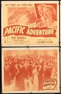 4m505 PACIFIC ADVENTURE 8 LCs '47 romantic images of Muriel Steinbeck & Ron Randell + airplane!