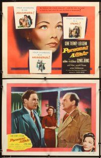 4m520 PERSONAL AFFAIR 8 LCs '54 Gene Tierney thinks husband Leo Genn has affair with his student!