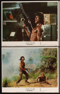 4m557 RAMBO FIRST BLOOD PART II 8 LCs '85 cool images of one man army Sylvester Stallone!