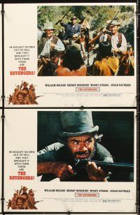 4m569 REVENGERS 8 LCs '72 Daniel Mann directed, William Holden, Ernest Borgnine, Woody Strode!