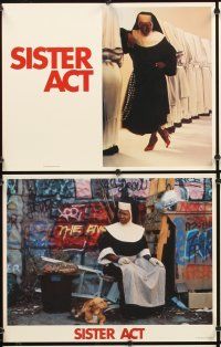 4m614 SISTER ACT 8 LCs '92 Maggie Smith, Harvey Keitel, Whoopi Goldberg as a nun!