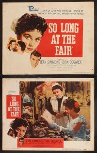 4m620 SO LONG AT THE FAIR 8 LCs '50 Antony Darnborough & Terence Fisher, sexy Jean Simmons!