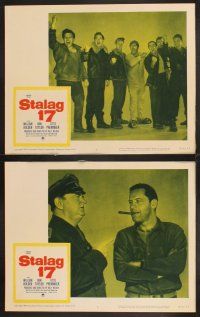 4m626 STALAG 17 8 LCs R59 William Holden, Robert Strauss, Billy Wilder WWII POW classic!