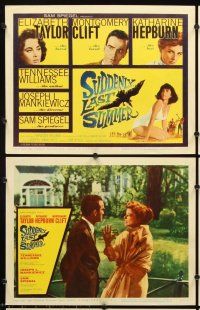 4m640 SUDDENLY, LAST SUMMER 8 LCs '60 Katharine Hepburn, sexy Liz Taylor & Montgomery Clift!