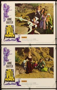 4m647 TALL WOMEN 8 LCs '66 Anne Baxter is one of the sole survivors of an Indian massacre!