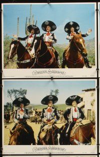 4m657 THREE AMIGOS 8 LCs '86 flashy cowboys Chevy Chase, Steve Martin & Martin Short!