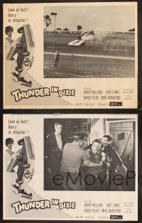 4m931 THUNDER IN DIXIE 4 LCs '64 Harry Millard, sexy dancer & cool images of crashing cars!