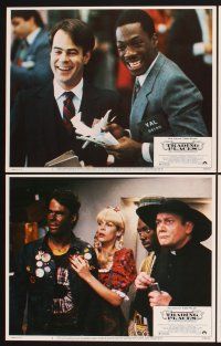 4m664 TRADING PLACES 8 LCs '83 Dan Aykroyd & Eddie Murphy are getting rich & getting even!