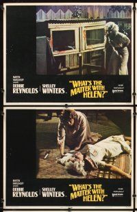 4m698 WHAT'S THE MATTER WITH HELEN 8 LCs '71 Debbie Reynolds, Shelley Winters, Dennis Weaver