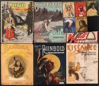 4p025 LOT OF 11 NATIVE AMERICAN INDIAN SHEET MUSIC '20s cool artwork, love songs & more!