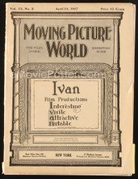 4p048 MOVING PICTURE WORLD exhibitor magazine April 14, 1917 Arbuckle, Fairbanks, Harold Lloyd!