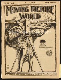 4p051 MOVING PICTURE WORLD exhibitor magazine July 13 1918 Charlie Chaplin, Tarzan theater display