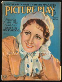 4p081 PICTURE PLAY magazine September 1930 close up art of pretty Billie Dove by Modest Stein!