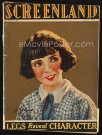 4p068 SCREENLAND magazine October 1926 art of Colleen Moore by Weaver, Rudolph Valentino dies!