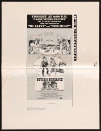 4p301 BUTCH & SUNDANCE - THE EARLY DAYS pressbook '79 western art of Tom Berenger & William Katt!