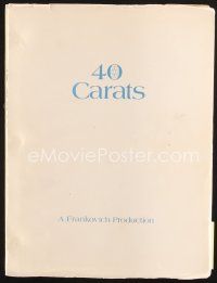 4p181 40 CARATS shooting script June 26, 1972, screenplay by Leonard Gershe!