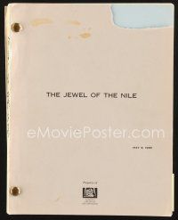 4p194 JEWEL OF THE NILE revised draft script May 3, 1985, screenplay by Mark Rosenthal & Konner!