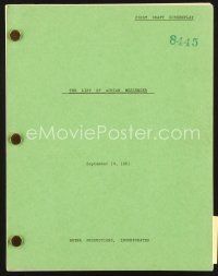 4p196 LIST OF ADRIAN MESSENGER first draft script September 14, 1961, screenplay by Alec Coppel!