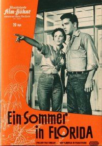 4p251 FOLLOW THAT DREAM German program '62 many different images of Elvis Presley & sexy ladies!